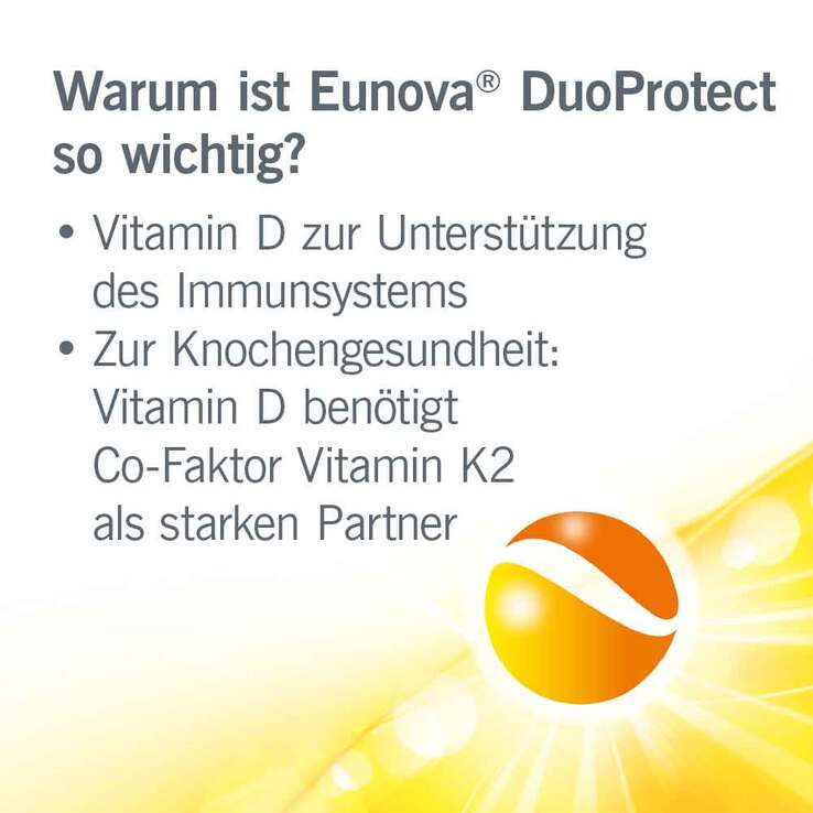 Eunova Duoprotect D3 + K2 2000 I.E. / 80 µg Kapseln, 90 St
