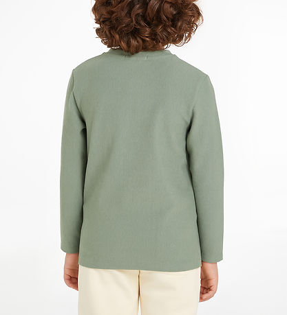Calvin Klein Bluse - Ottoman Mono - Meteor Green