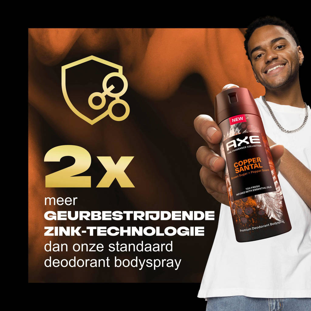Copper Santal premium deodorant bodyspray - 6 x 150 ml