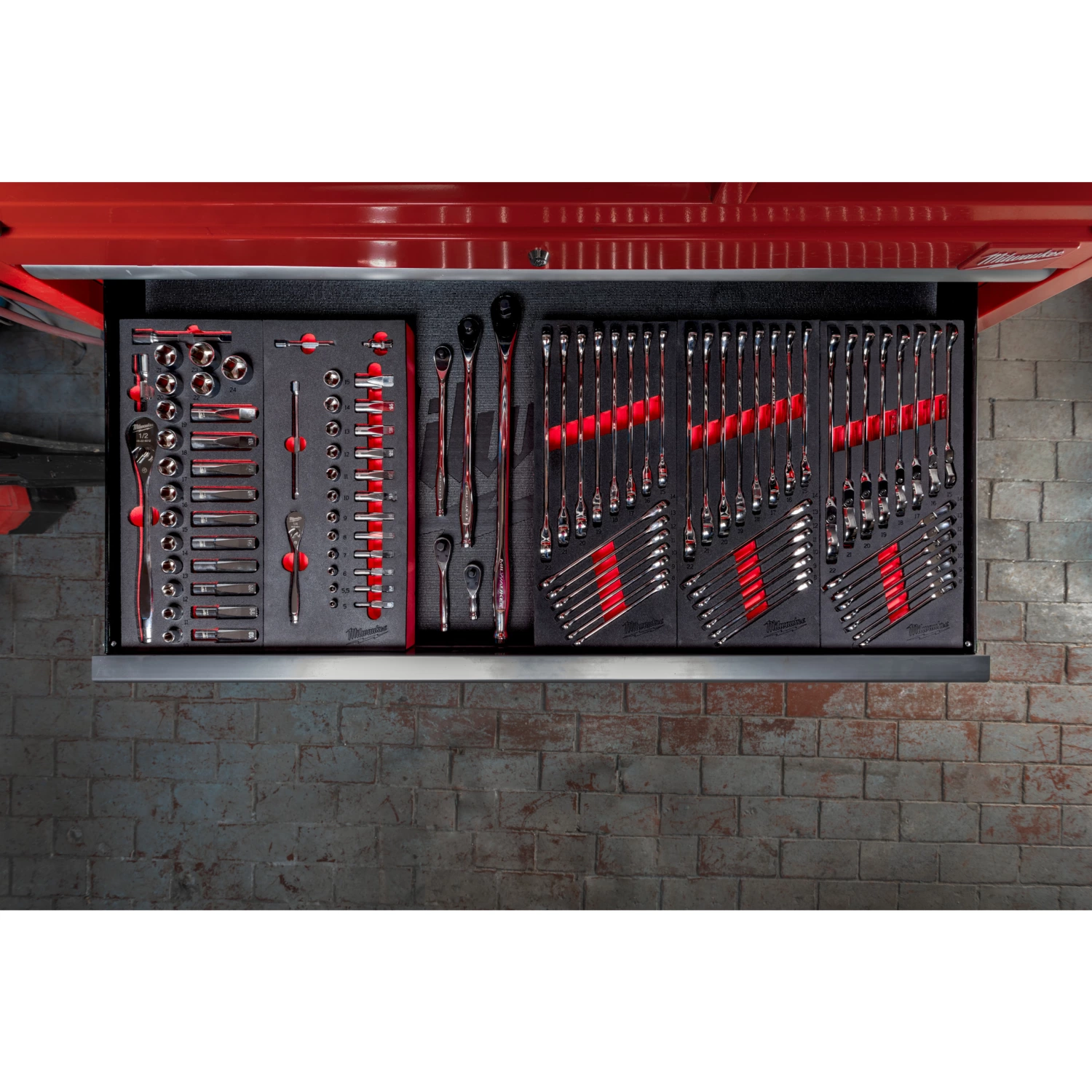Milwaukee 4932479827 Foam Inlay Ring-steeksleutel set MAXBITE™