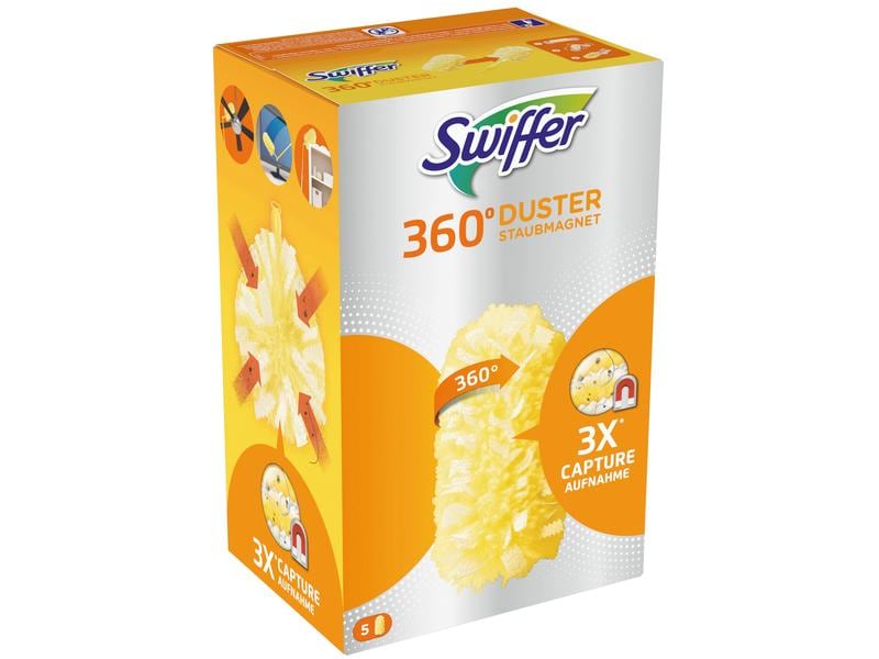 Swiffer Staubmagnet Nachfülltücher 360° 5 Stück Staubwedler für alle trockenen Oberflächen