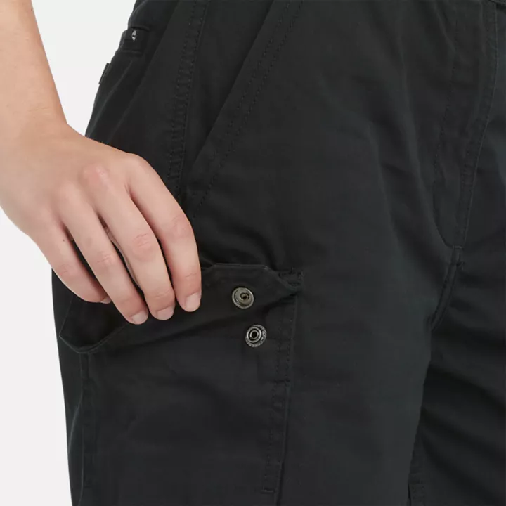 Short cargo utilitaire Brookline pour femme en noir