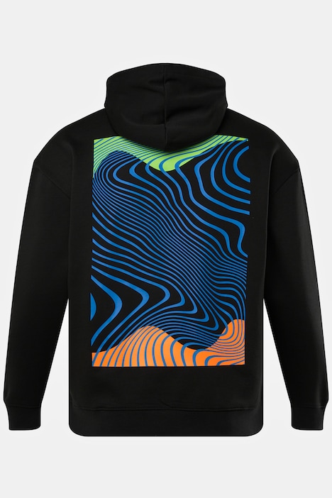 STHUGE Hoodie, oversized, Kapuze, Rückenprint, bis 8 XL