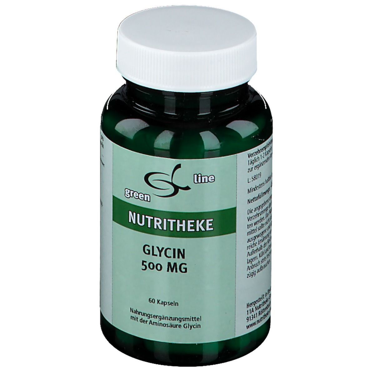 green line NUTRITHEKE Glycin 500 mg