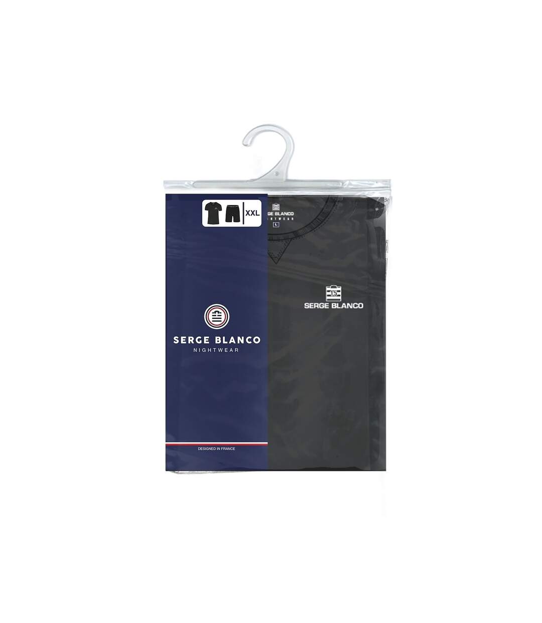 Ensemble Pyjama court Tshirt col V homme en coton
