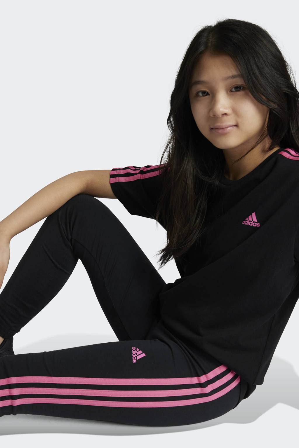 legging zwart/roze