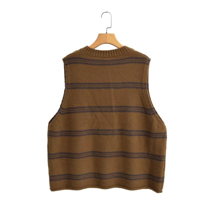 Susaine - V-hals gestreept vest