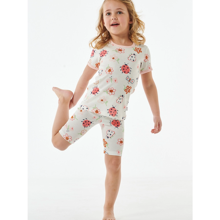 Schiesser Pyjama Natural Love Organic Cotton off-white