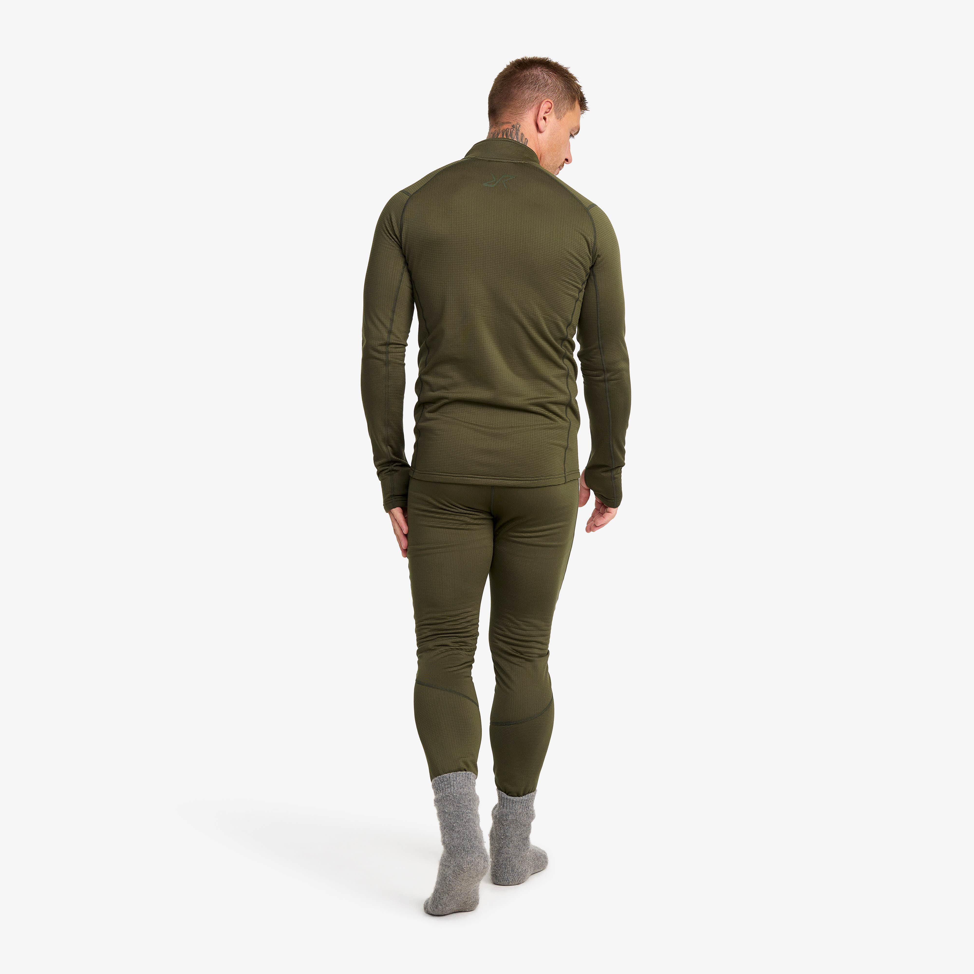 Waffle Half-zip Baselayer Top Herre Grape Leaf