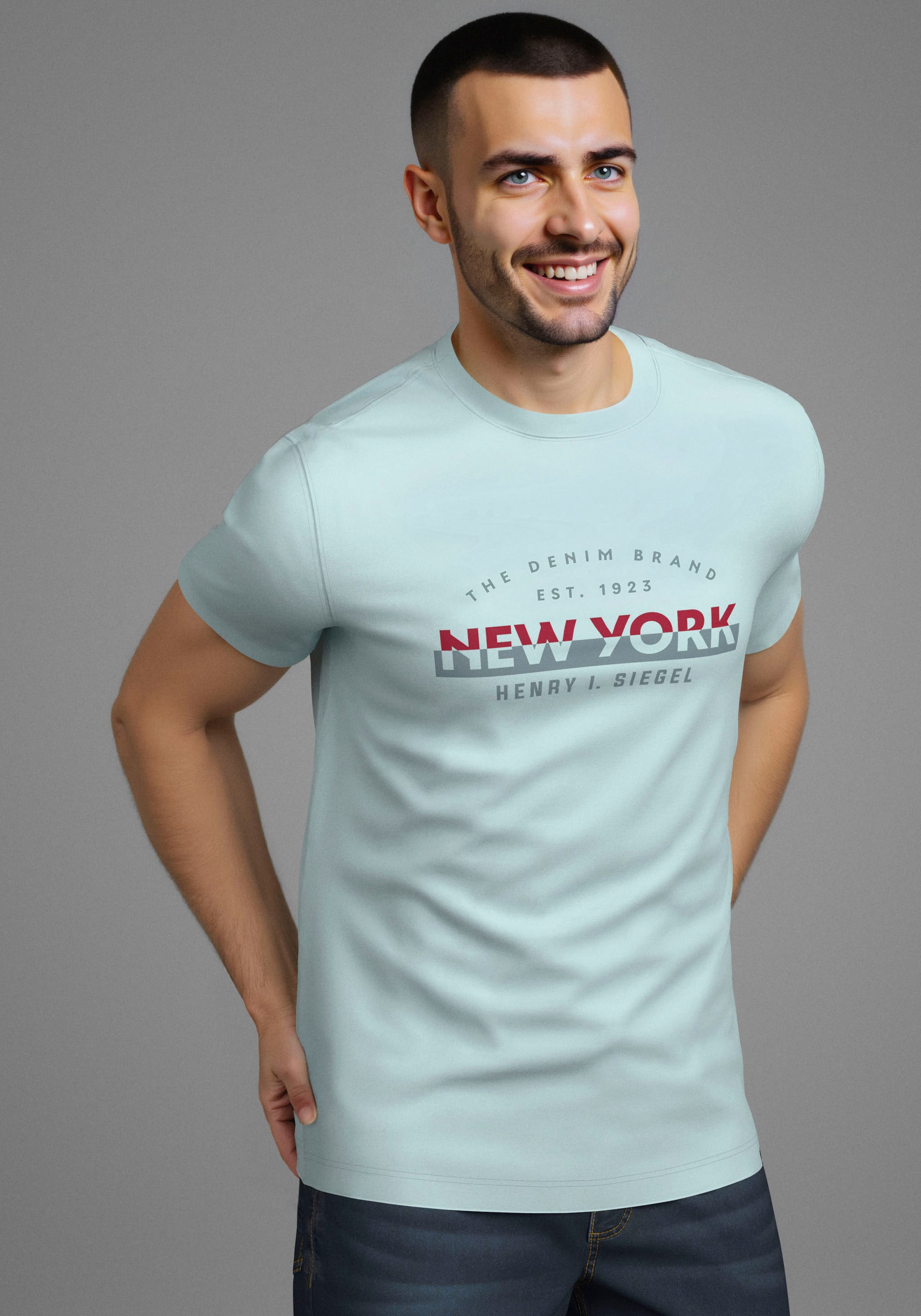 H.I.S Rundhalsshirt »Neue Kollektion!«, mit Print