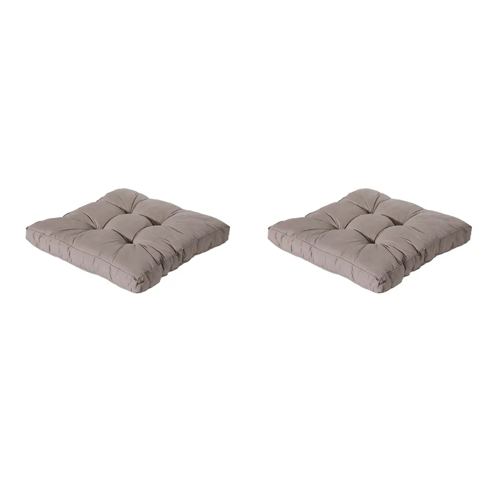 Madison - Florance Zitkussen Basic taupe - Ca. 60x60 cm - Set van 2