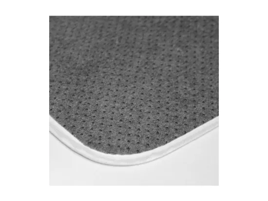 Tapis de Bain 45 x 75 cm Orbella Blanc - Microfibre Imprimée