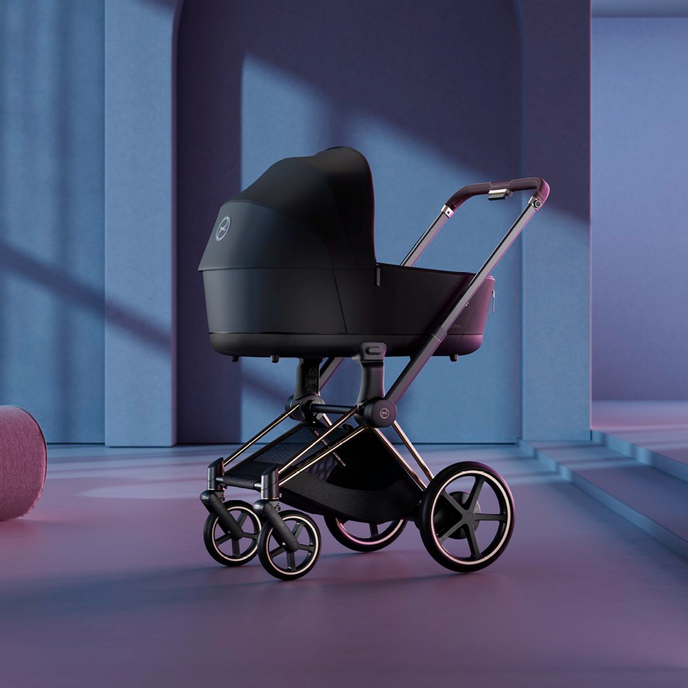 Cybex - PLATINUM Gestell inkl. Sitzaufsatz für e-PRIAM rosegold