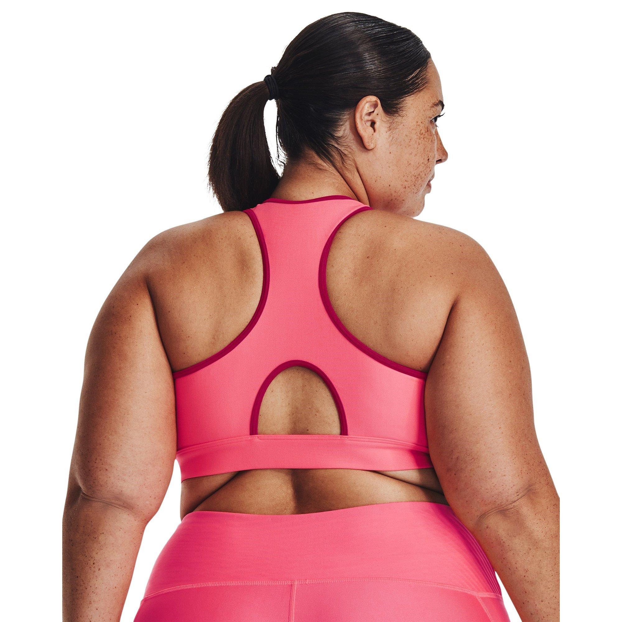 Under Armour UA HeatGear Armour Mid Padless Sports Bra Womens