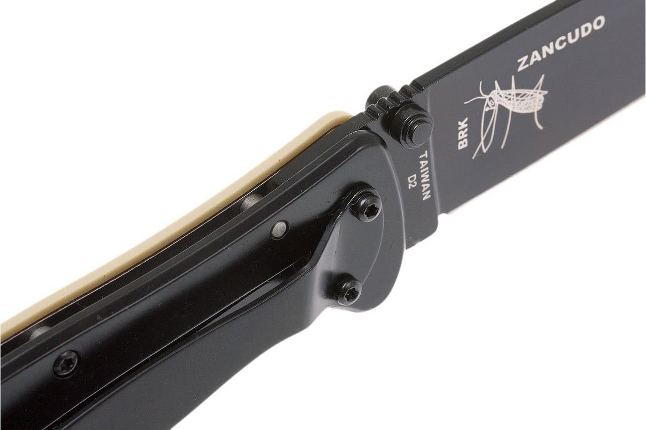 ESEE Knives Zancudo D2 Desert Tan-Black, BRKR2DTB zakmes