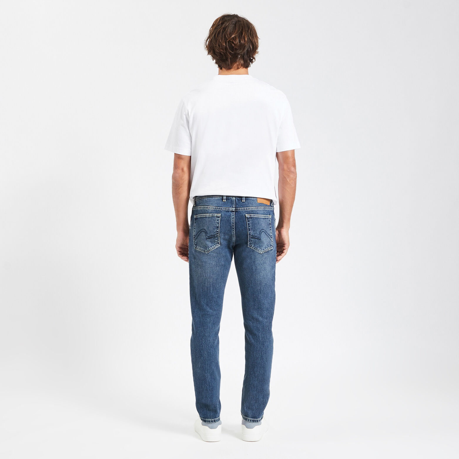 Jean slim contenant du coton régénératif Bleu