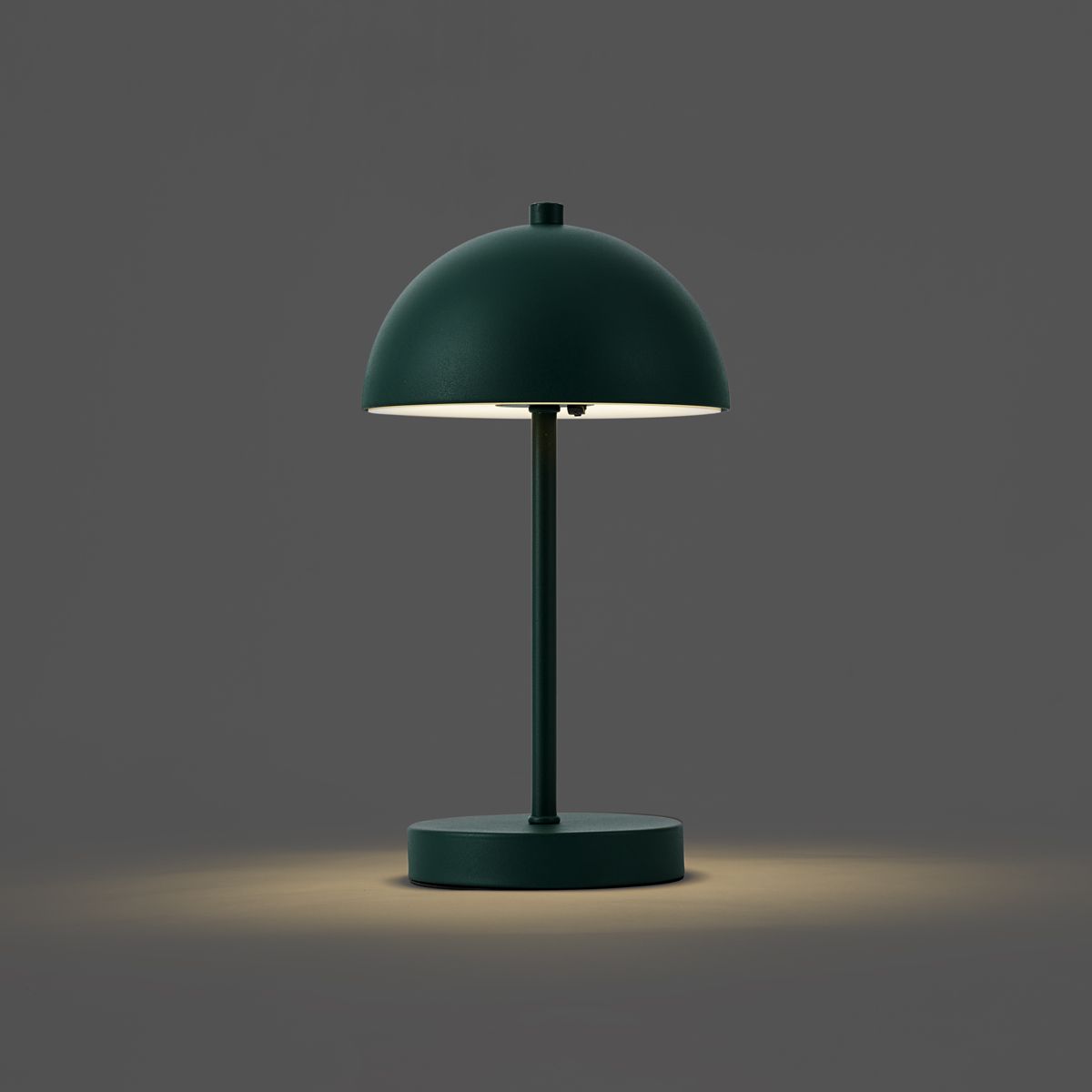 Buiten tafellamp donker groen incl. LED 3-staps dimbaar IP44 oplaadbaar - Keira