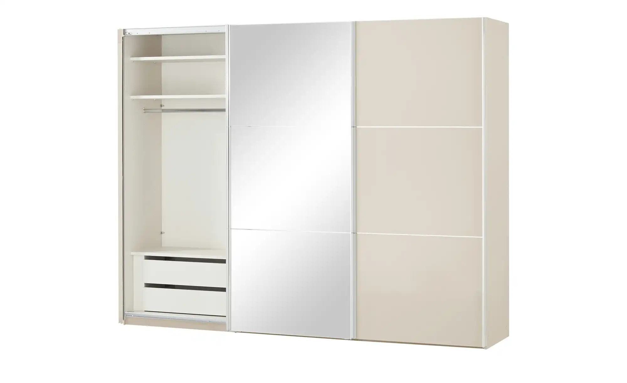 Schwebetürenschrank Ensenso Glas