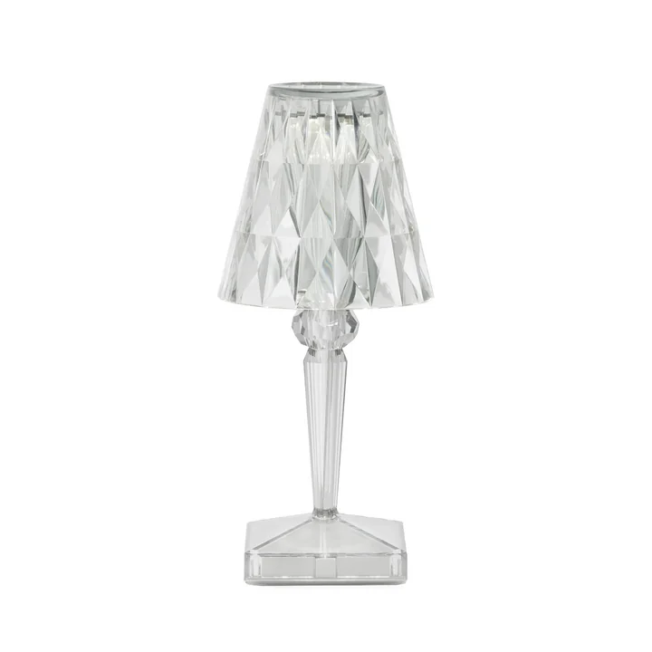 Kartell - Battery Akku-Tischleuchte H 30 cm, glasklar