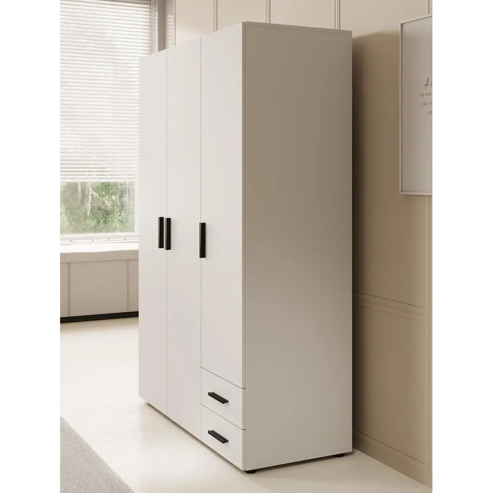 Meubella - Kledingkast Bellini - Wit - 120 cm