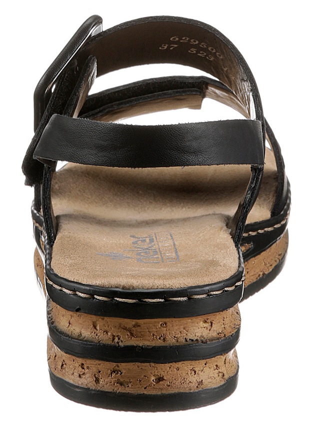 Rieker Keilsandalette  , Sommerschuh, Sandale, Keilabsatz, mit modischer Schmuckspange