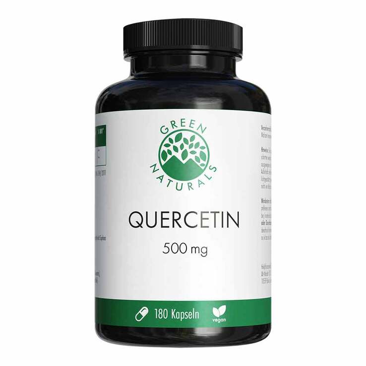 Green Naturals Quercetin 500 mg hochdosiert Kapseln , 180 St
