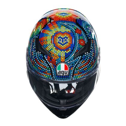 Casque AGV K3 - ROSSI WINTER TEST 2018 - Multicolore