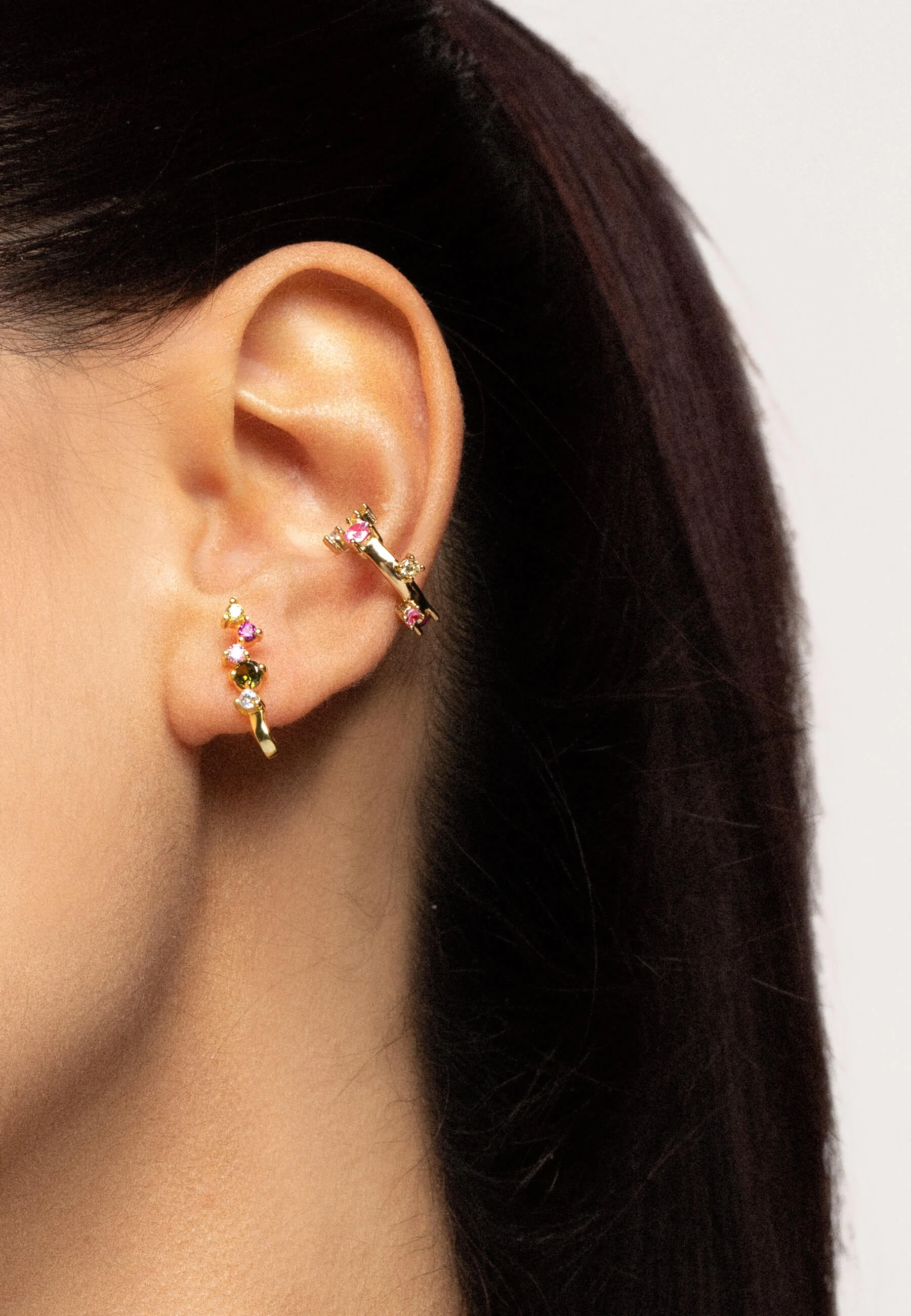 ORCHID - Boucle d'oreille manchette | Rose