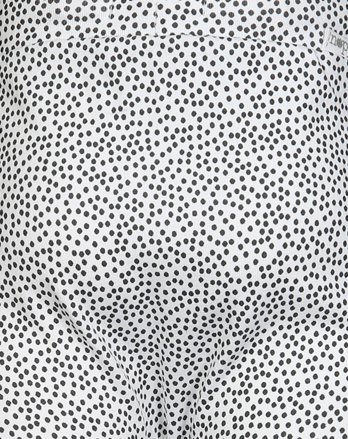 Jersey-Hose LOOSE KIRSTEN – DOTS in weiß