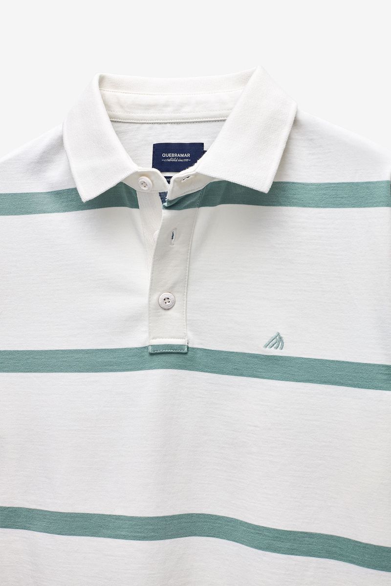 POLO JERSEY COM RISCAS