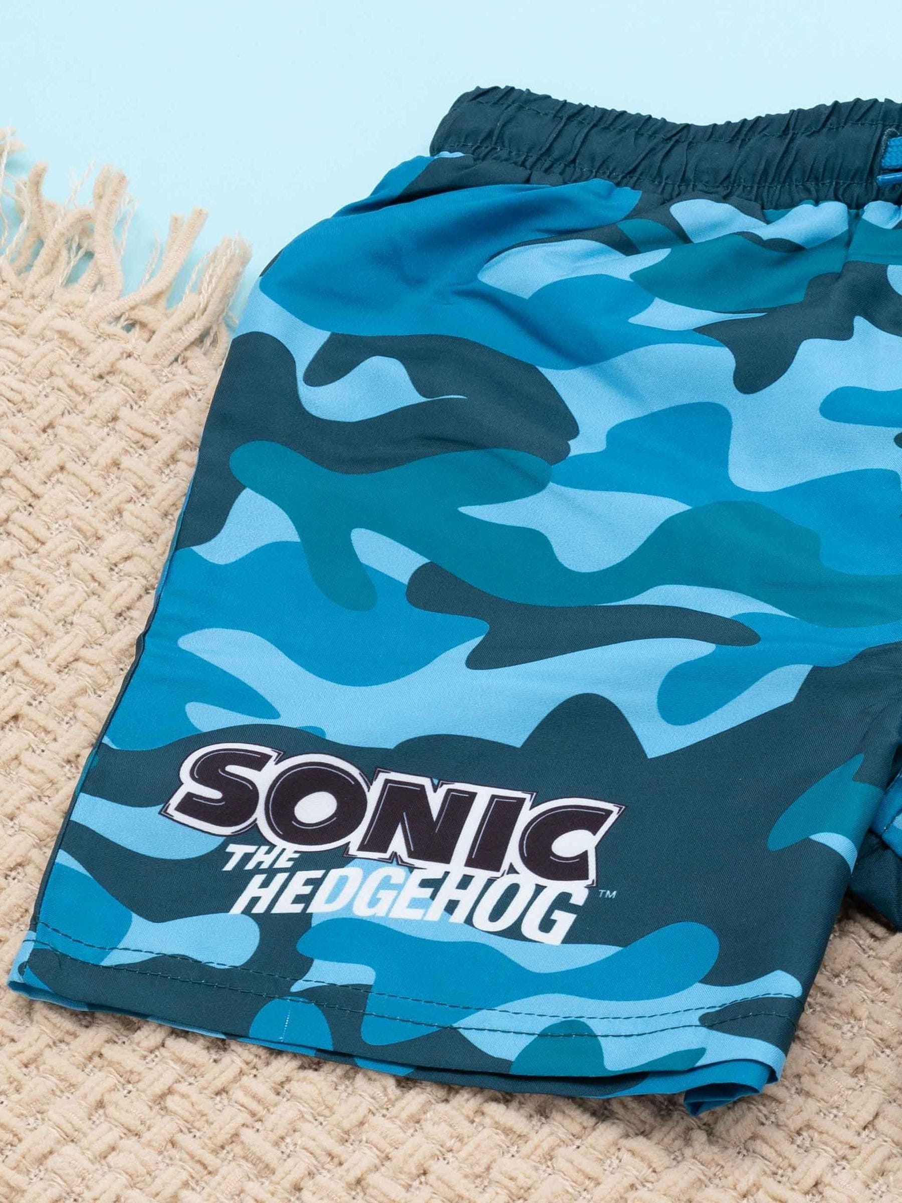 Vanilla Underground jongenszwemshort met Sonic The Hedgehog-licentieprint