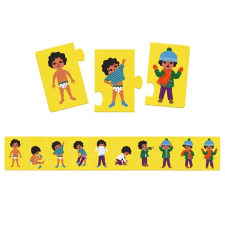 Djeco Lernspiele: Puzzle Anziehen