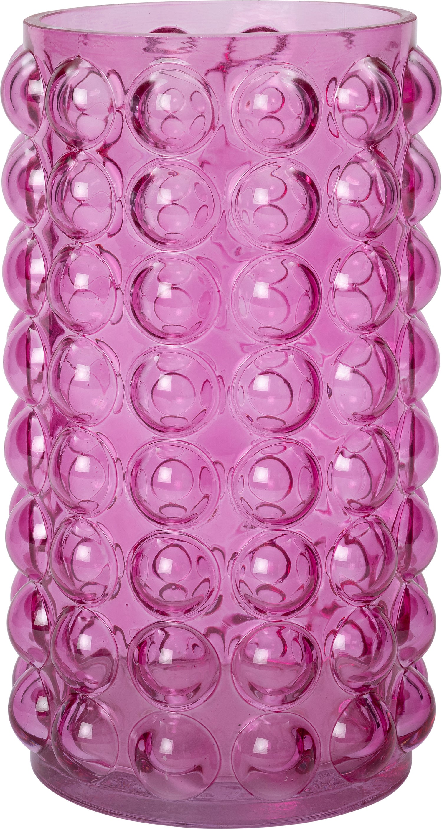 Intratuin vaas Bob roze D 16 H 27,5 cm