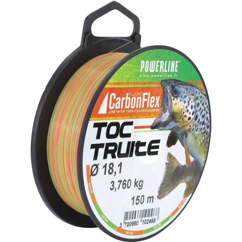 Fluorocarbone Powerline Carbonflex Toc Truite Bicolore - 150M