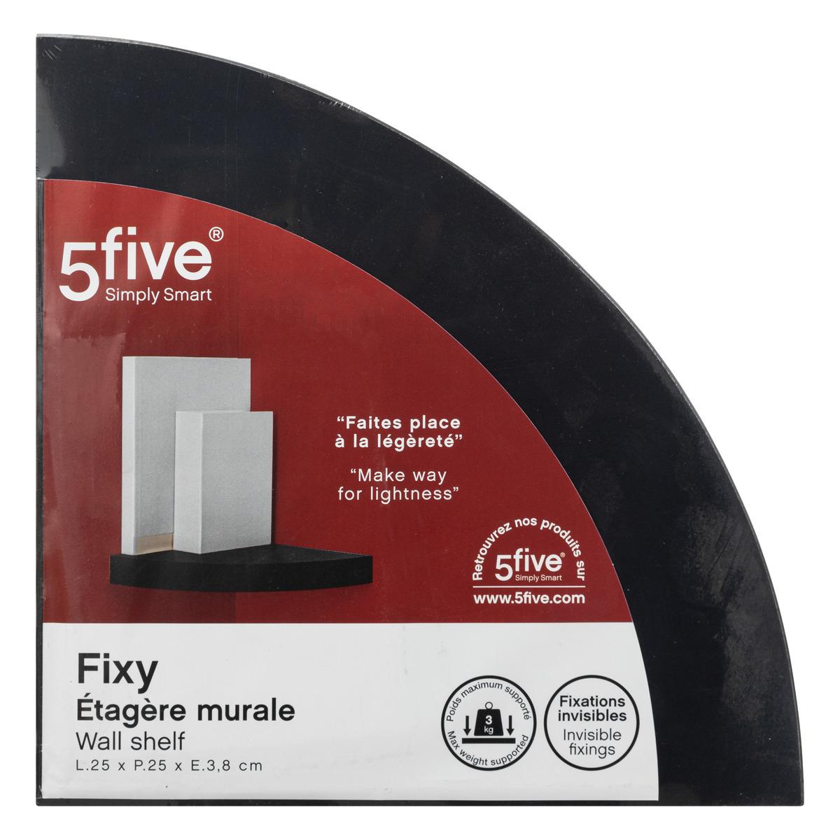 ETAGERE ANGLE NOIR FIXY