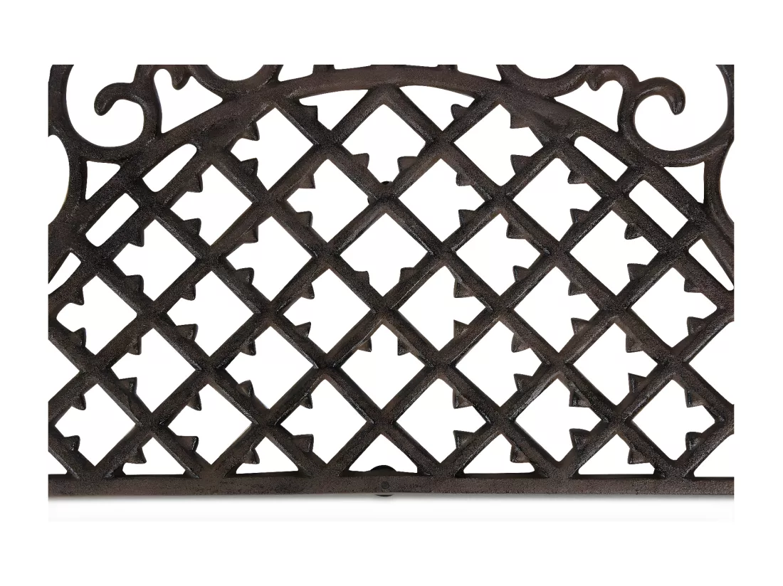 Paillasson demi lune fonte Fonte Marron - Décoration d'Autrefois