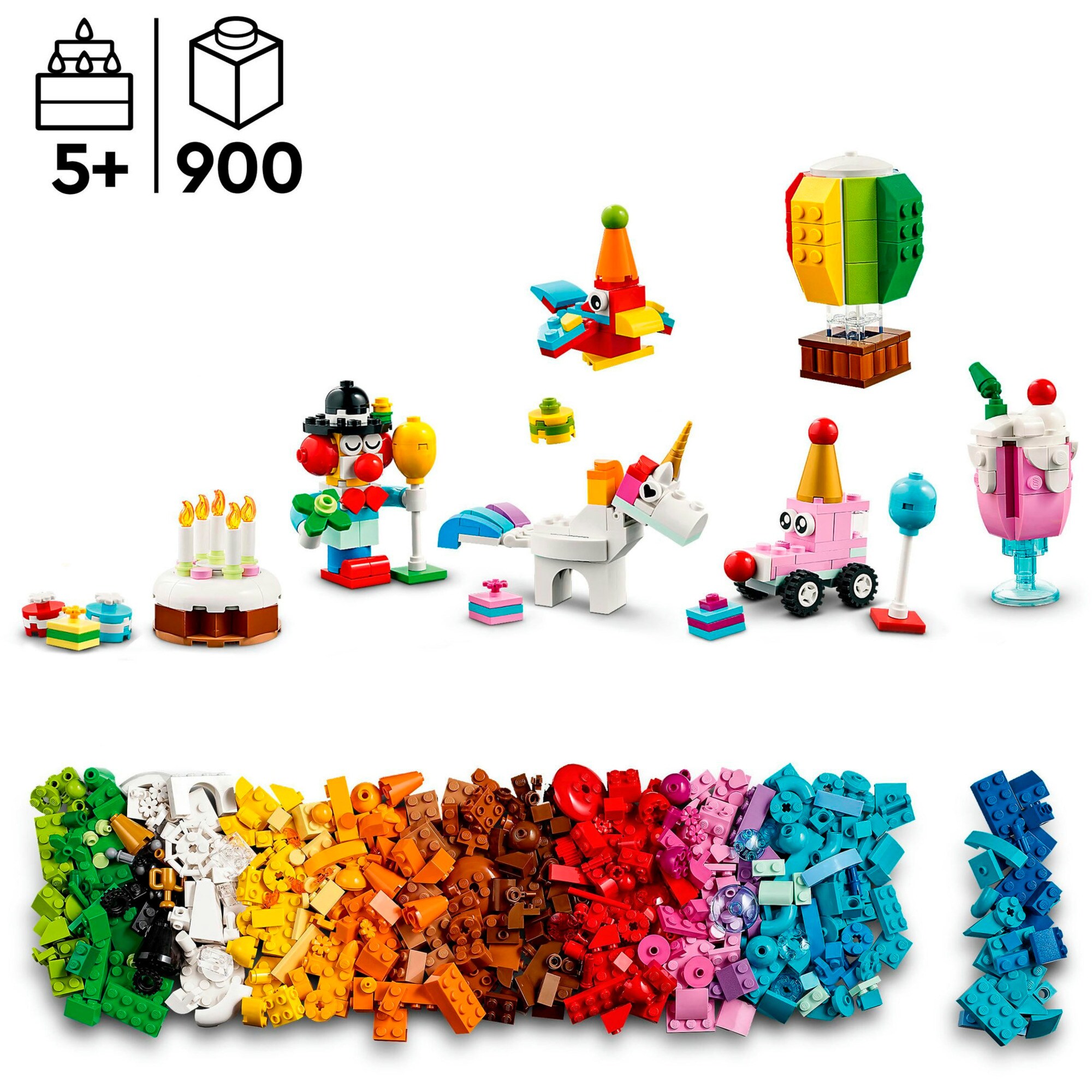 LEGO Konstruktionsspielzeug Classic Party Kreativ-Bauset
