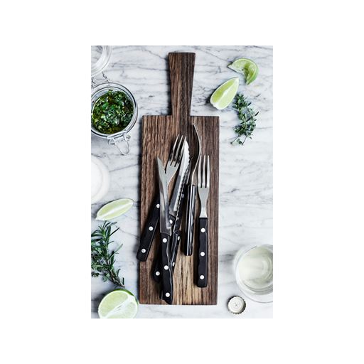 Gense Old Farmer Steakbestik, Sort, 4 Dele