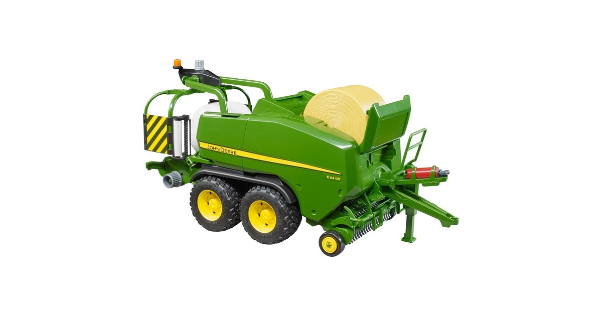 bruderJohn Deere C441 Ronde balenpers en wikkelmachine Modelvoertuig  (02032)