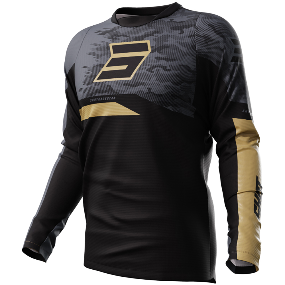 Shot - Maillot Devo Matrix Noir / Gris / Or