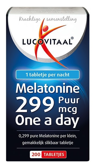 Lucovitaal Melatonine Puur 299 MCG 200 Tabletten