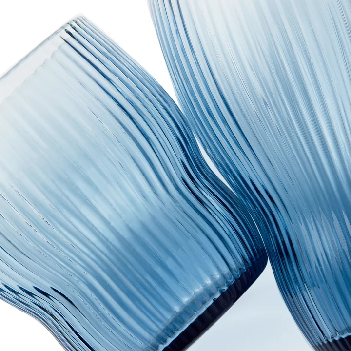 Pols Potten - Pum Longdrink Glas, H 12 cm, hellblau (2er-Set)