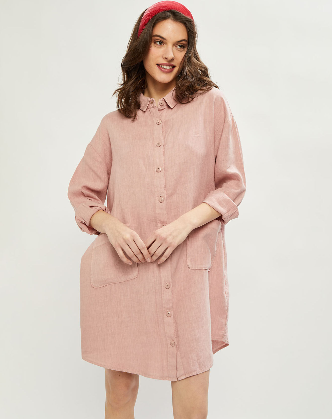 Harris Wilson Robe 100% Lin Caroline poudre
