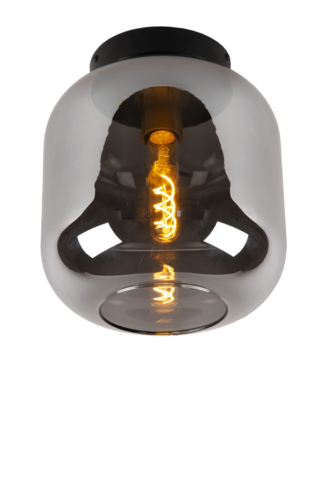 Lucide Joanet plafondlamp 25cm 1x E27 zwart