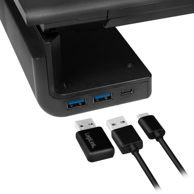 Skærmstativ 63 cm med USB-hub 3-port