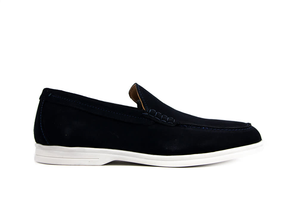 Berkelmans Loafer Ascari Navy Marino Suede