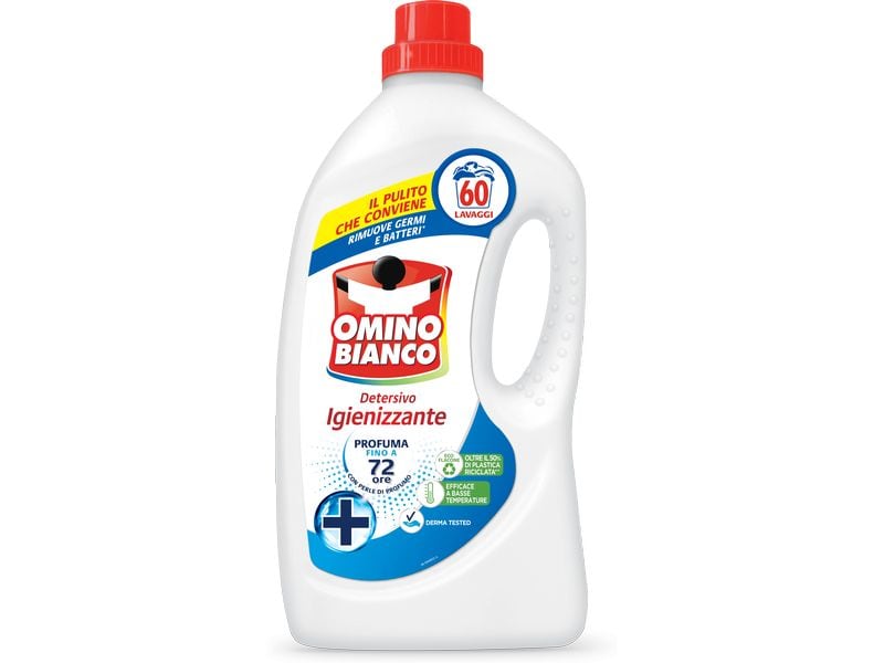 Omino Bianco Desinfektions Waschmittel-Reiniger 2.4 l Hygienespüler eliminiert mit der Deo  Formel schlechte Gerüche und Bakterien