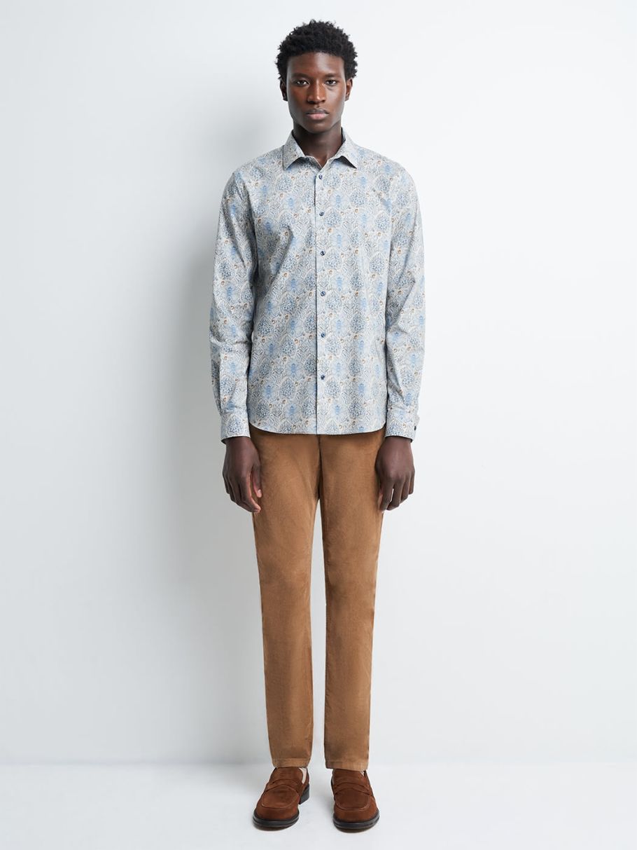 Chemise slim fleurie