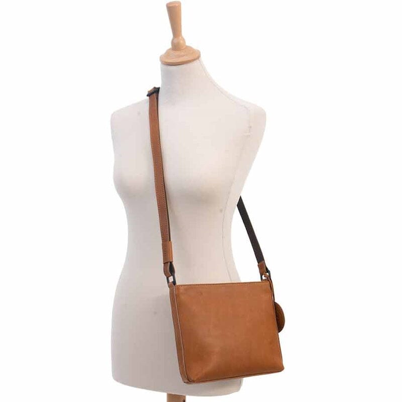 Saccoo Senora Crossbody Tas Donkerbruin