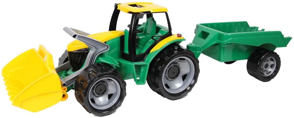 Simm Starke Riesen Traktor mit Schaufel und Anhänger, Schauk